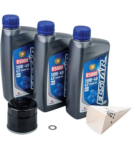 Amazon.com: Suzuki ECSTAR R7000 10W-40 Semi-Synthetic Oil Change